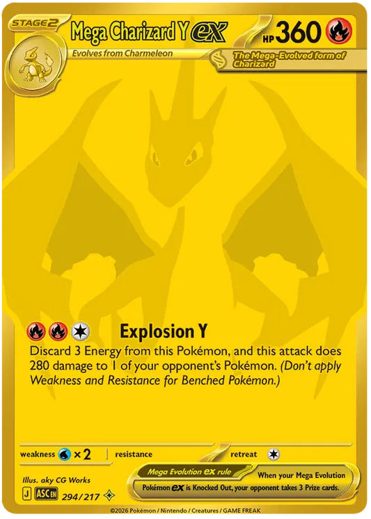 Mega Charizard Y ex 294/217 Ascended Heroes