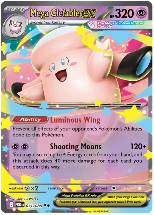 Mega Clefable ex 031/088 Perfect Order