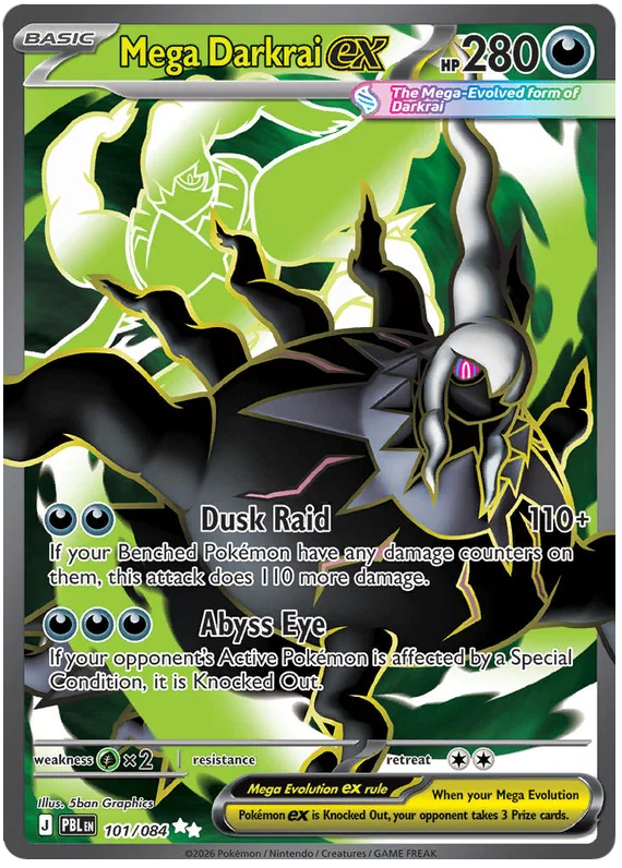 Mega Darkrai ex 101/084 Pitch Black