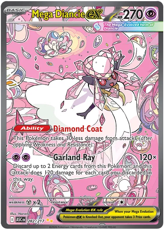 Mega Diancie ex 282/217 Ascended Heroes
