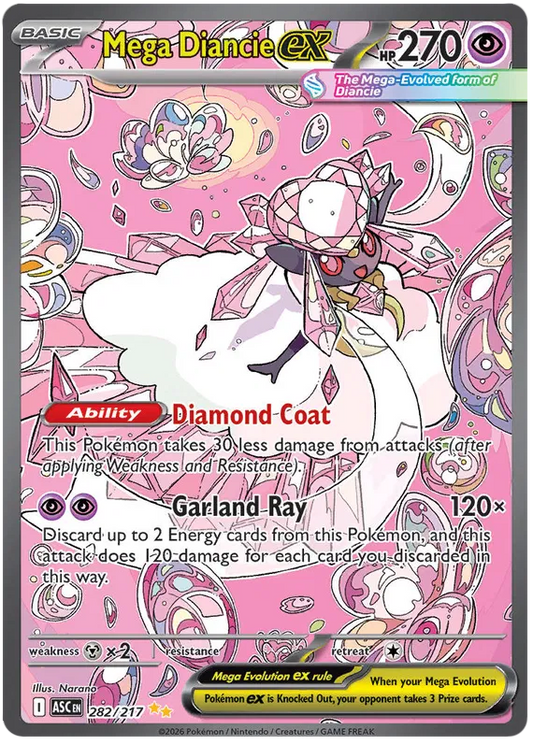 Mega Diancie ex 282/217 Ascended Heroes