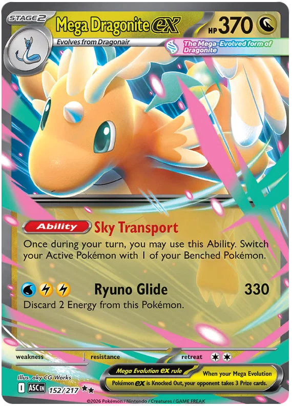 Mega Dragonite ex 152/217 Ascended Heroes