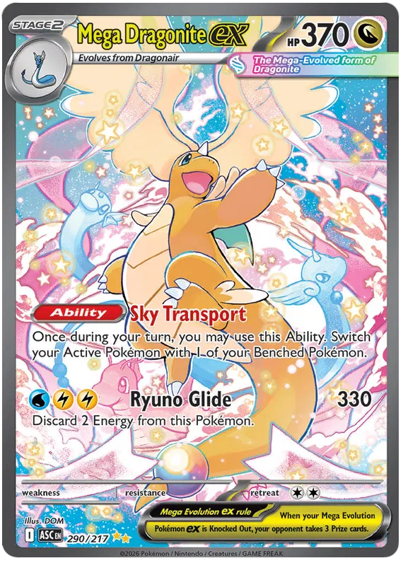 Mega Dragonite ex 290/217 Ascended Heroes