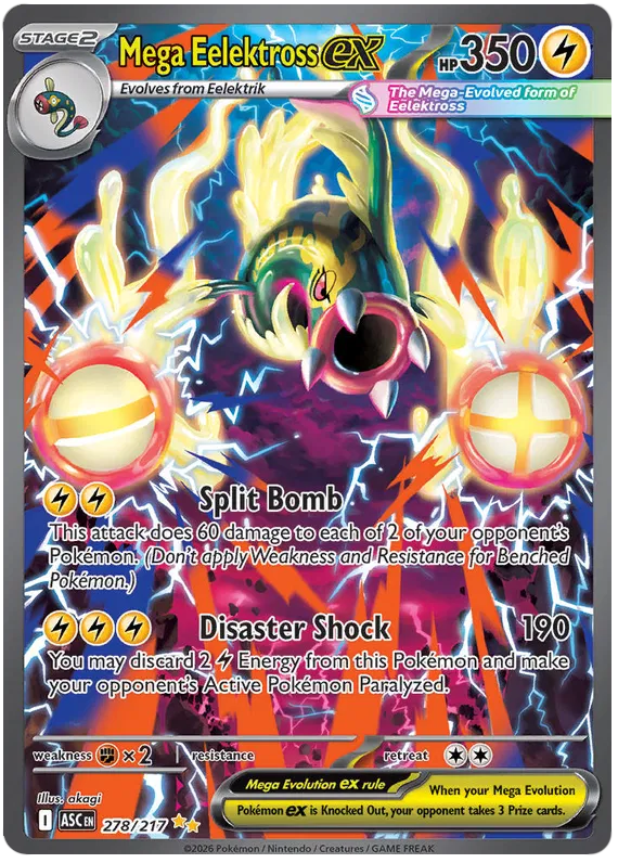 Mega Eelektross ex 278/217 Ascended Heroes