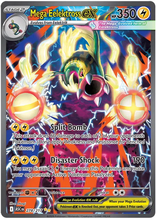 Mega Eelektross ex 278/217 Ascended Heroes