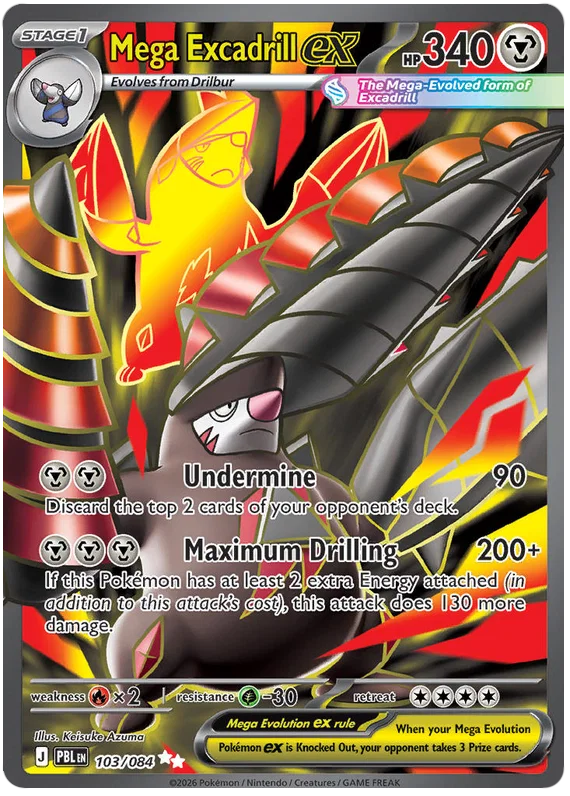 Mega Excadrill ex 103/084 Pitch Black