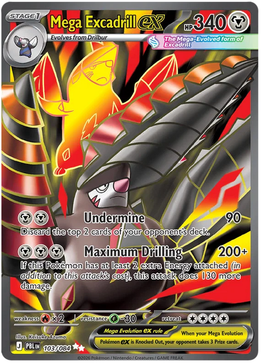 Mega Excadrill ex 103/084 Pitch Black