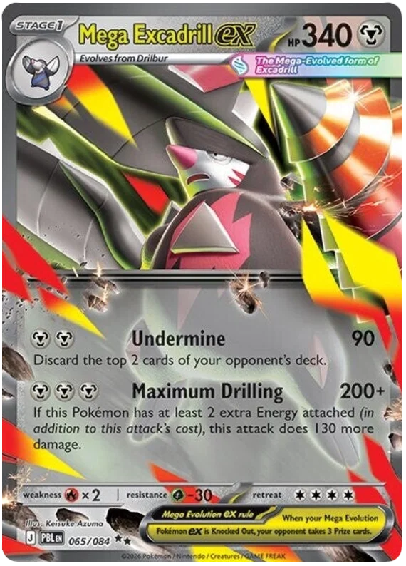 Mega Excadrill ex 065/084 Pitch Black