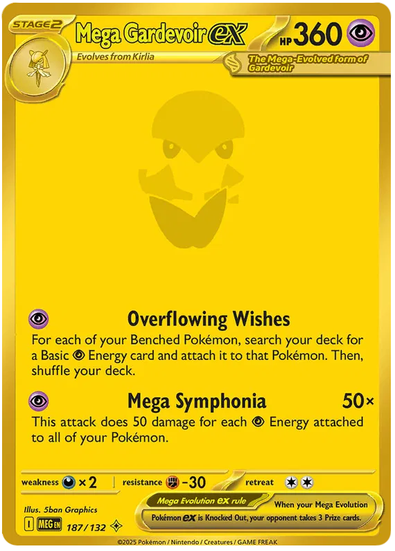Mega Gardevoir ex 187/132 Mega Evolution