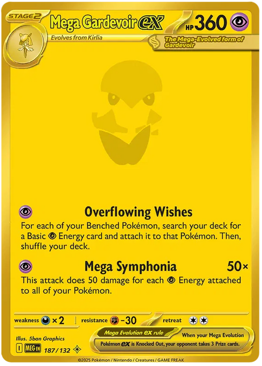 Mega Gardevoir ex 187/132 Mega Evolution
