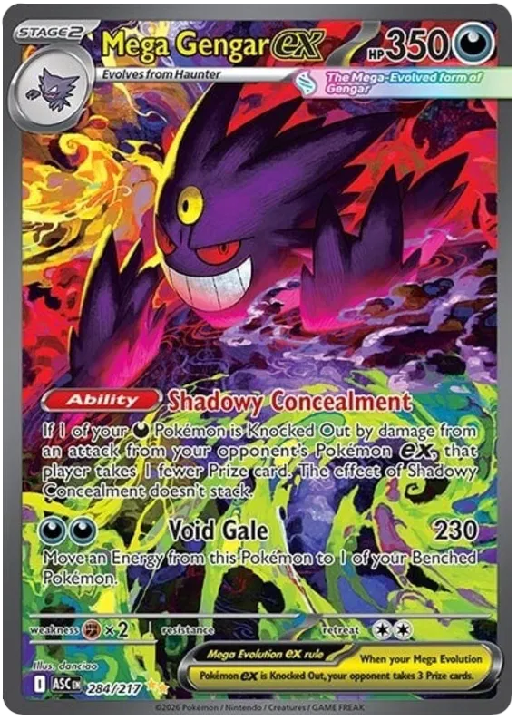 Mega Gengar ex 284/217 Ascended Heroes