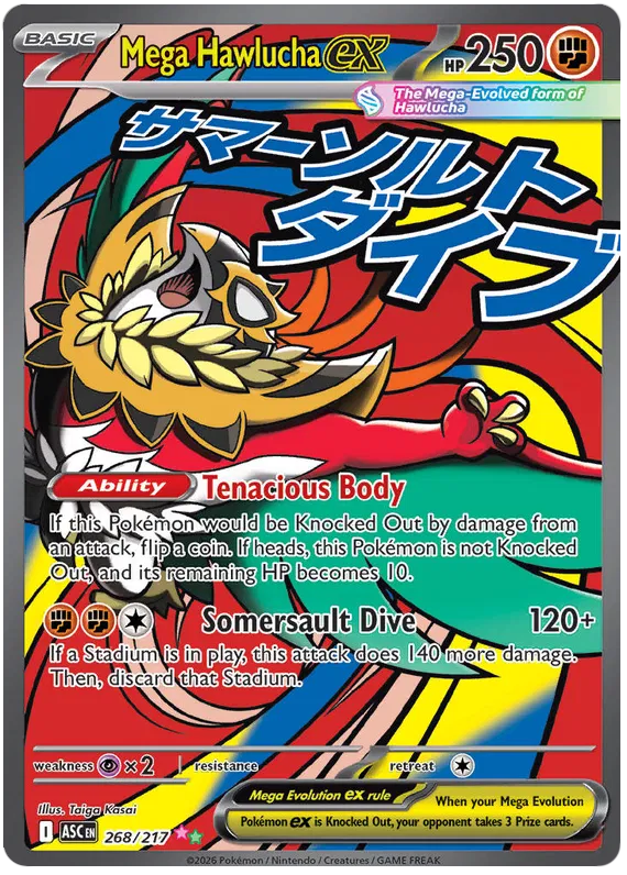 Mega Hawlucha ex 268/217 Ascended Heroes