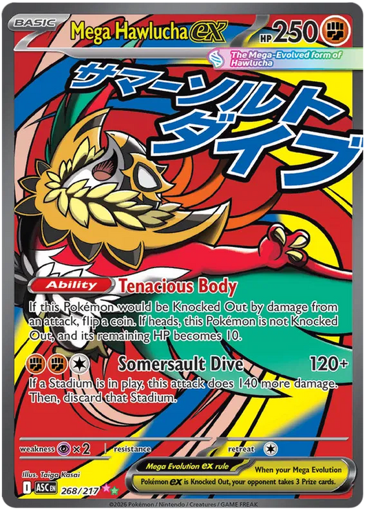 Mega Hawlucha ex 268/217 Ascended Heroes