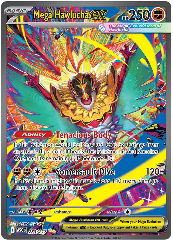 Mega Hawlucha ex 283/217 Ascended Heroes