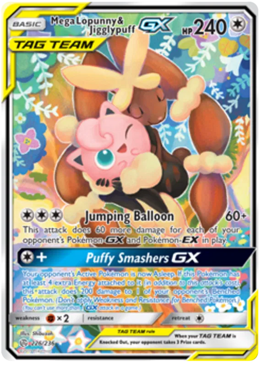 Mega Lopunny & Jigglypuff GX 226/236 Cosmic Eclipse