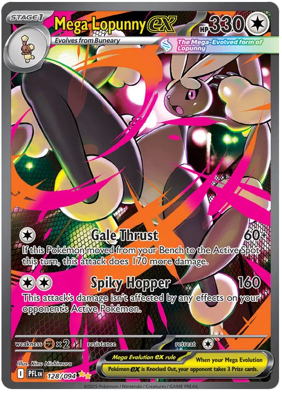 Mega Lopunny ex 128/094 Phantasmal Flames