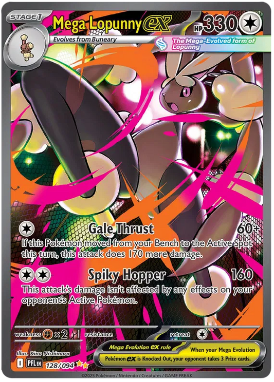 Mega Lopunny ex 128/094 Phantasmal Flames