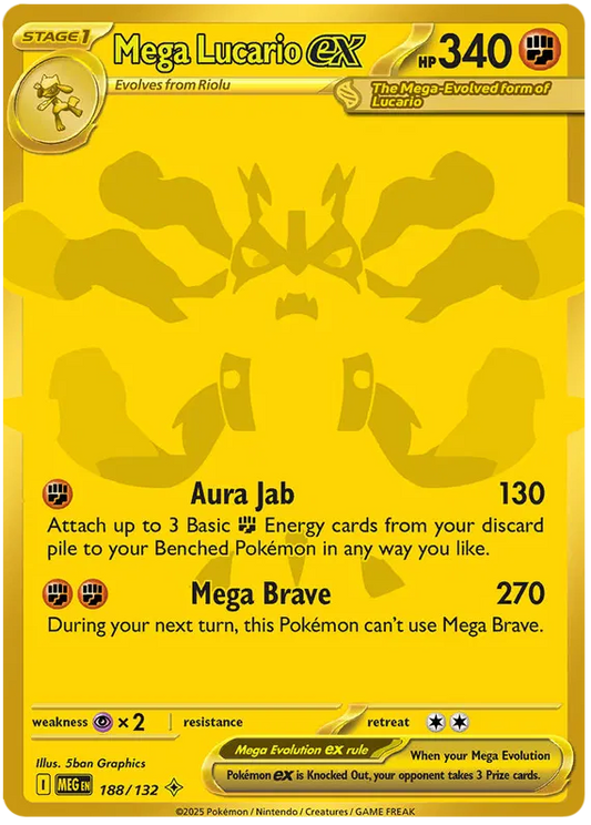 Mega Lucario ex 188/132 Mega Evolution