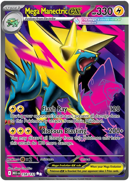 Mega Manectric ex 158/132 Mega Evolution
