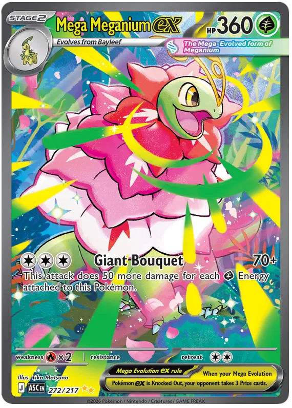 Mega Meganium ex 272/217 Ascended Heroes