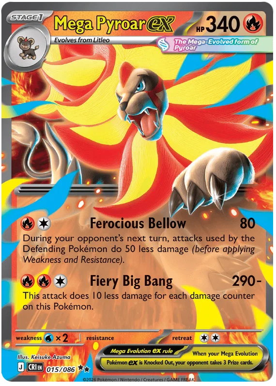 Mega Pyroar ex 015/086 Chaos Rising
