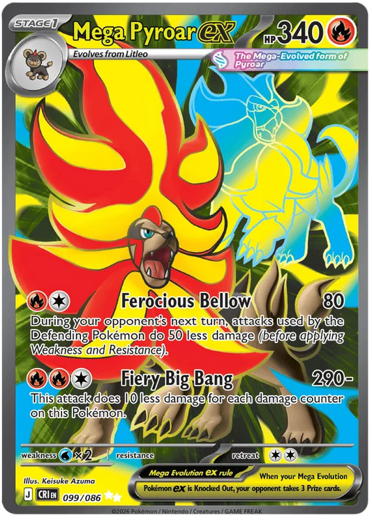 Mega Pyroar ex 099/086 Chaos Rising