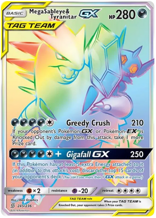 Mega Sableye & Tyranitar GX 245/236 Unified Minds