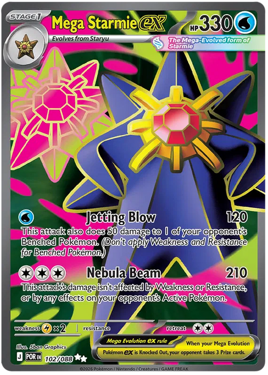 Mega Starmie ex 102/088 Perfect Order