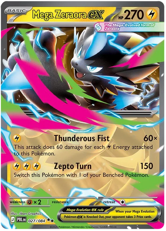 Mega Zeraora ex 027/084 Pitch Black