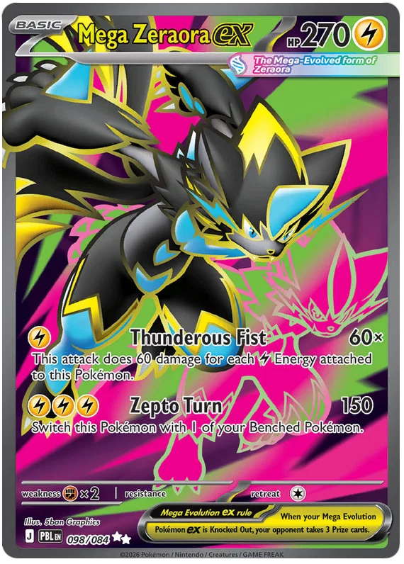 Mega Zeraora ex 098/084 Pitch Black