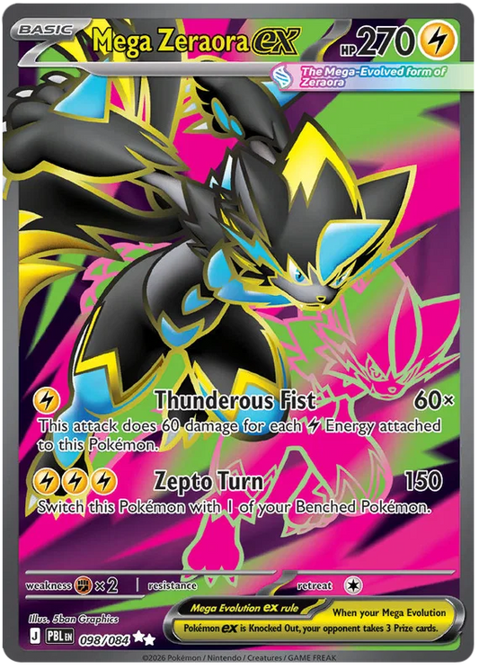 Mega Zeraora ex 098/084 Pitch Black