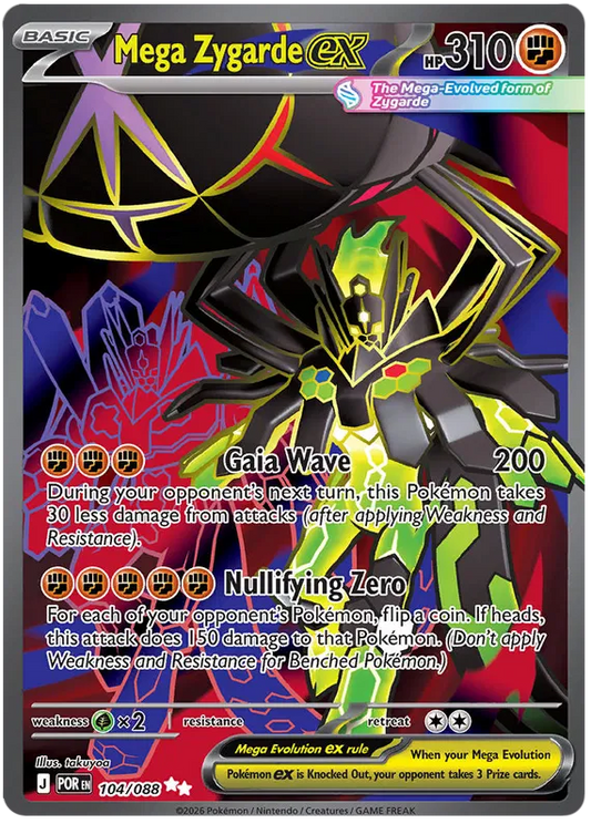 Mega Zygarde ex 104/088 Perfect Order