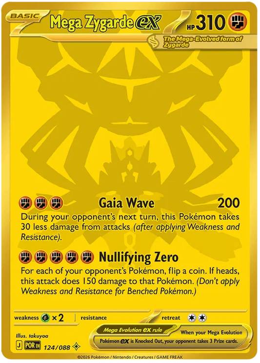 Mega Zygarde ex 124/088 Perfect Order