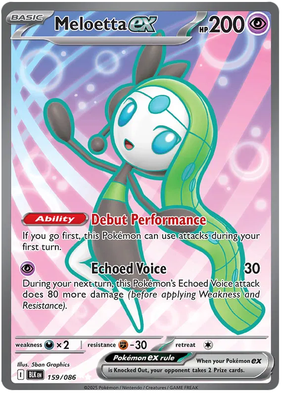 Meloetta ex 159/086 Black Bolt