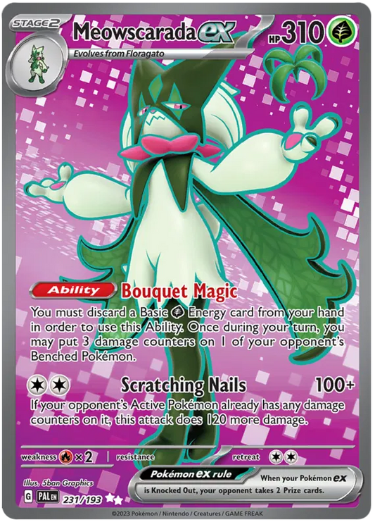 Meowscarada ex 231/193 Paldea Evolved