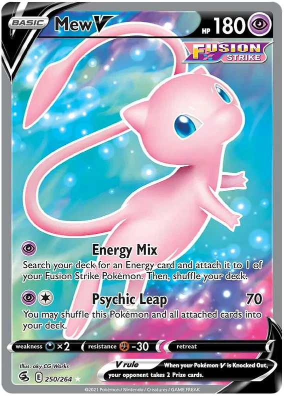 Mew V 250/264 Sword & Shield Fusion Strike