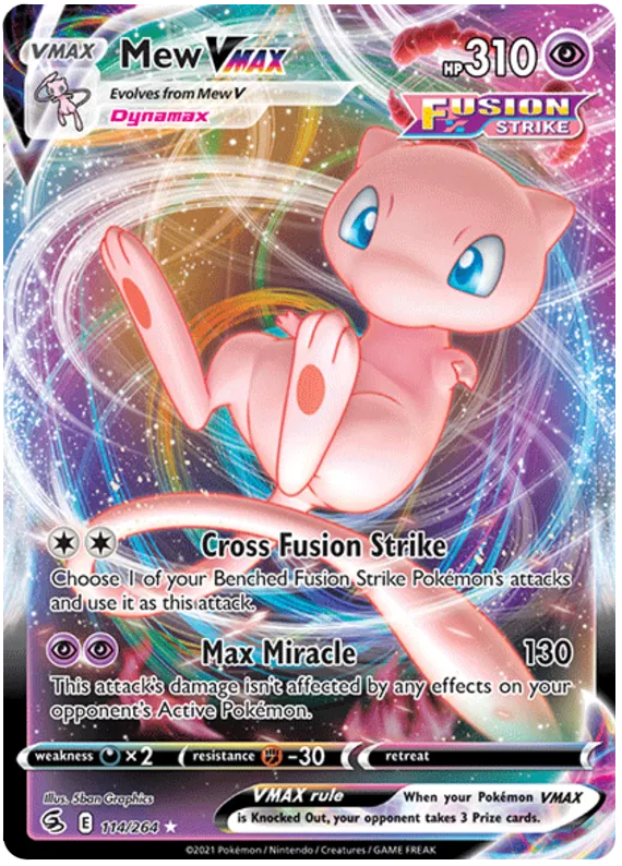 Mew VMAX 114/264 Fusion Strike