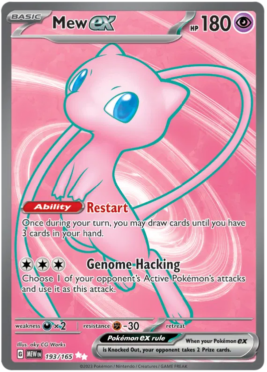 Mew ex 193/165 Scarlet & Violet 151