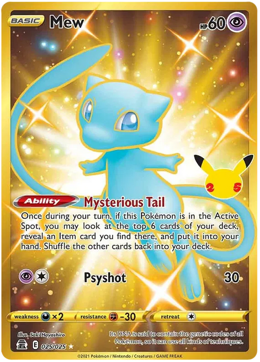 Mew 25/25 Sword & Shield Celebrations