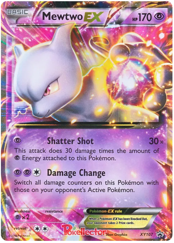 Mewtwo EX XY107 Promos