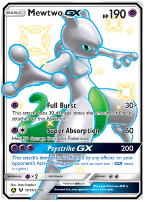 Mewtwo GX SV59/SV94 Hidden Fates