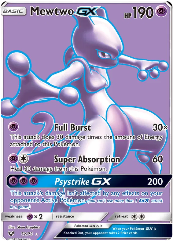 Mewtwo GX 72/73 Shining Legends