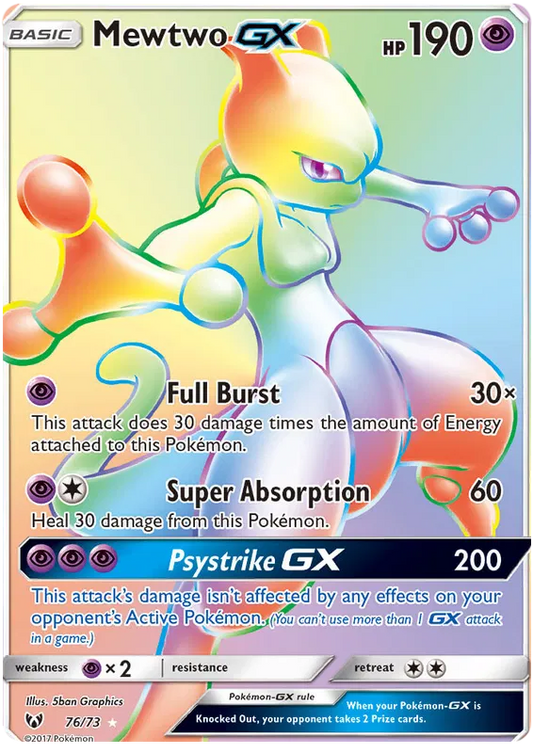 Mewtwo GX 76/73 Shining Legends