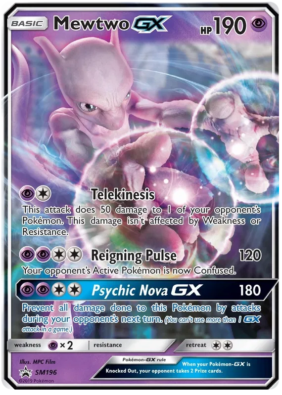 Mewtwo GX SM196 Sun & Moon Promos