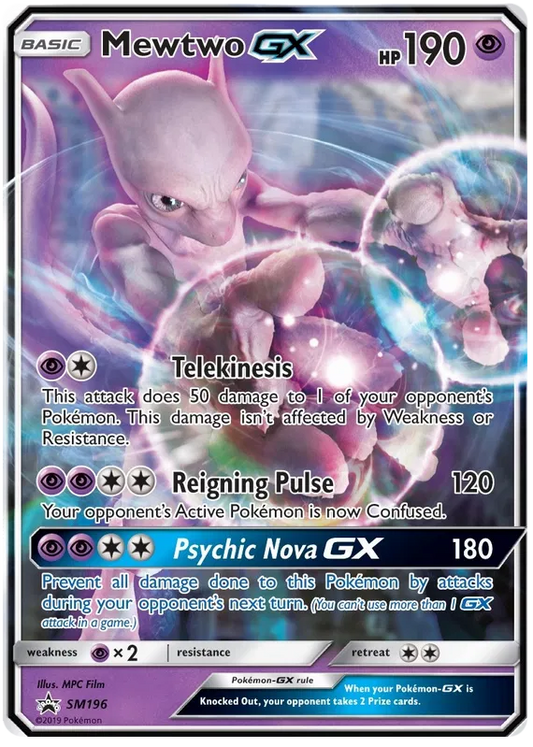Mewtwo GX SM196 Sun & Moon Promos