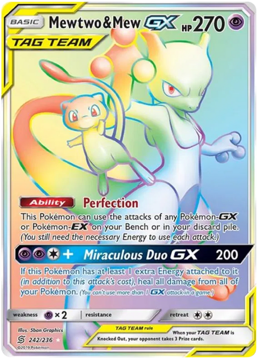 Mewtwo & Mew GX 242/236 Unified Minds