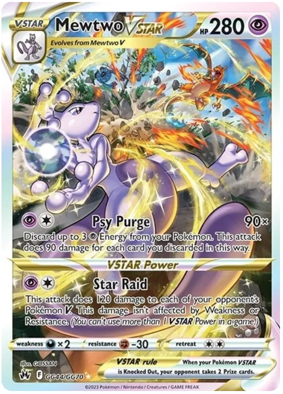 Mewtwo VSTAR GG44/GG70 Crown Zenith Galarian Gallery