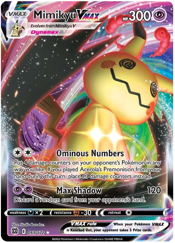 Mimikyu VMAX 69/172 Brilliant Stars