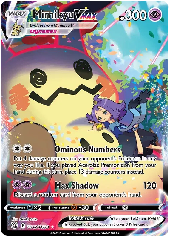 Mimikyu VMAX TG17/TG30 Brilliant Stars Trainer Gallery