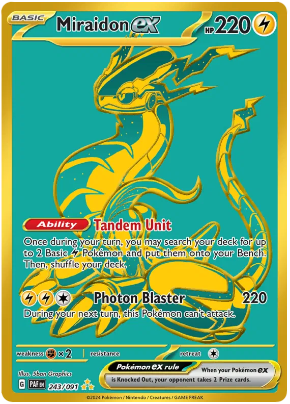 Miraidon ex 243/091 Paldean Fates